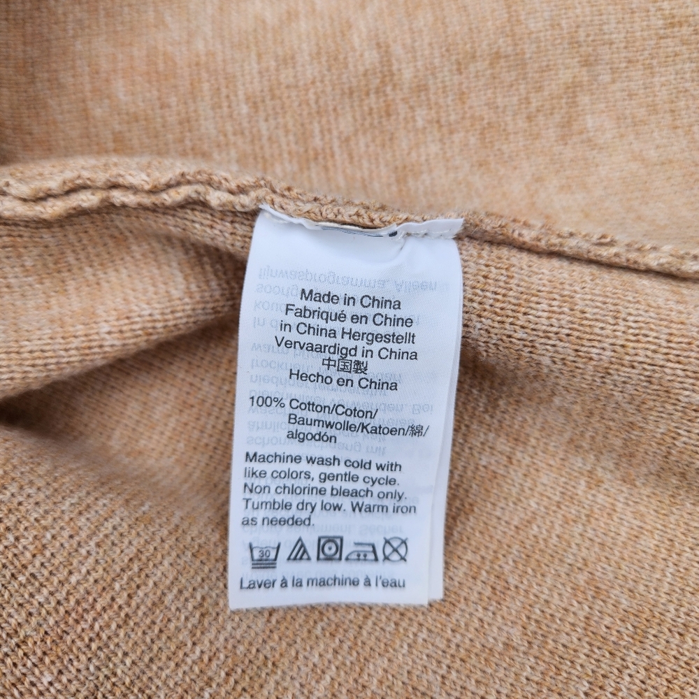 J Crew Mercantile Tan Schoolboy Sweater, Size L - Picture 5 of 7